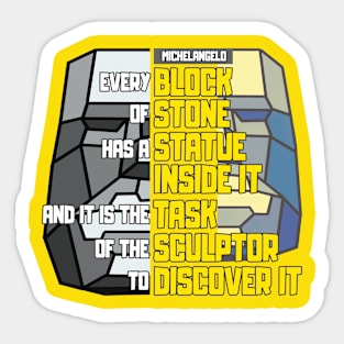 Bolck of stone Sticker